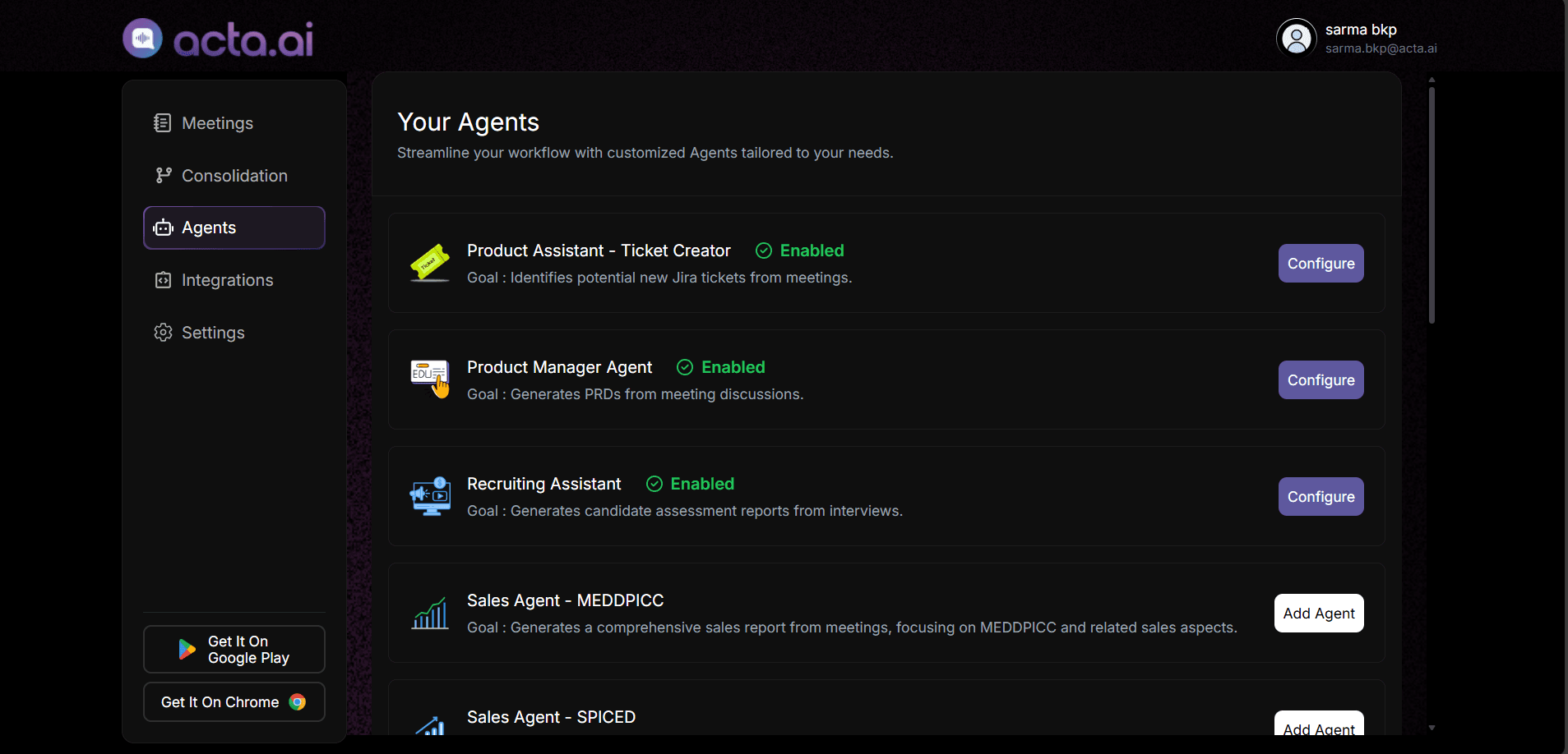Acta.ai Case Study: AI Meeting Assistant for Enterprise Productivity